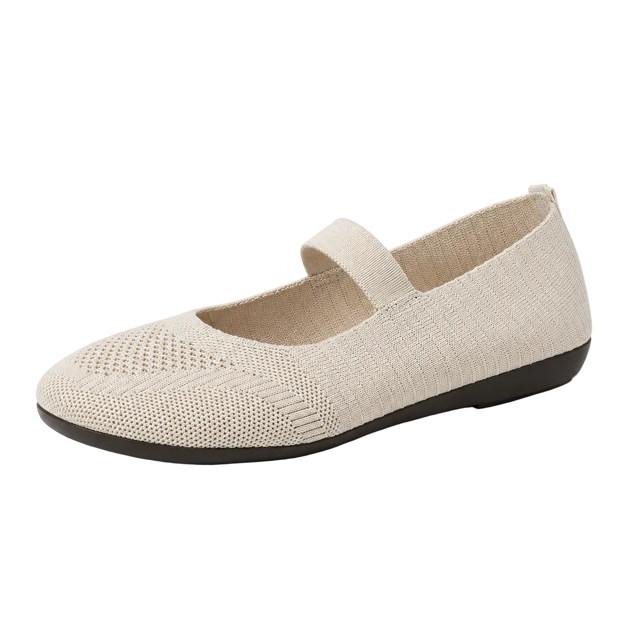 AirLuxe Comfortable Women's Flats in Beige
