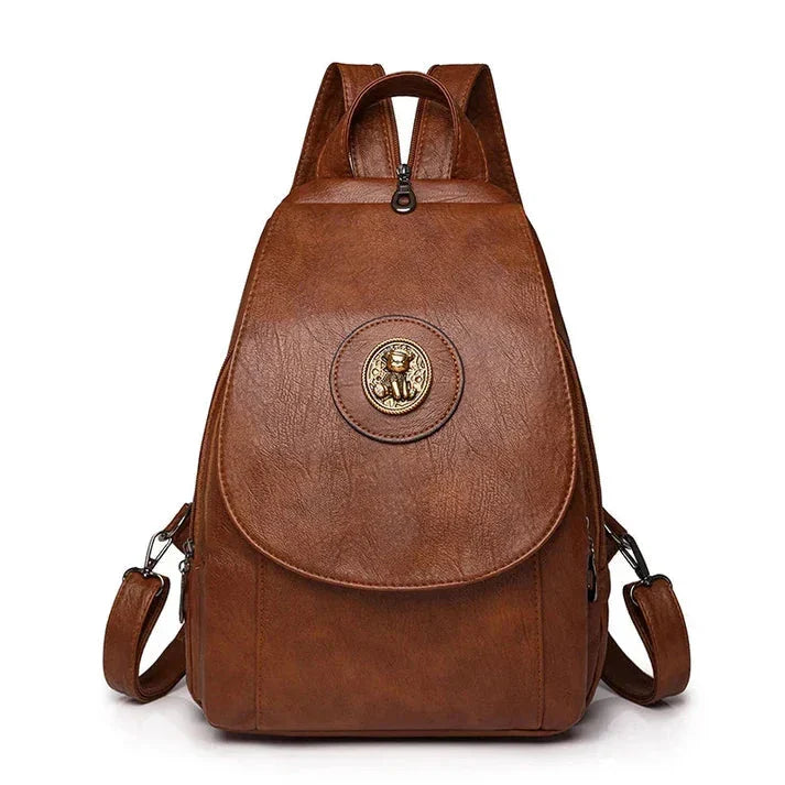 Mochila Feminina Versatta em Couro Sintético