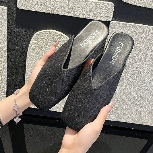 Aura Eleganza Women's Leather Mules