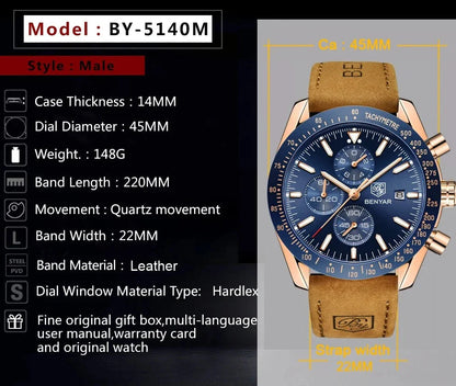 By Benyar Watch for Men
