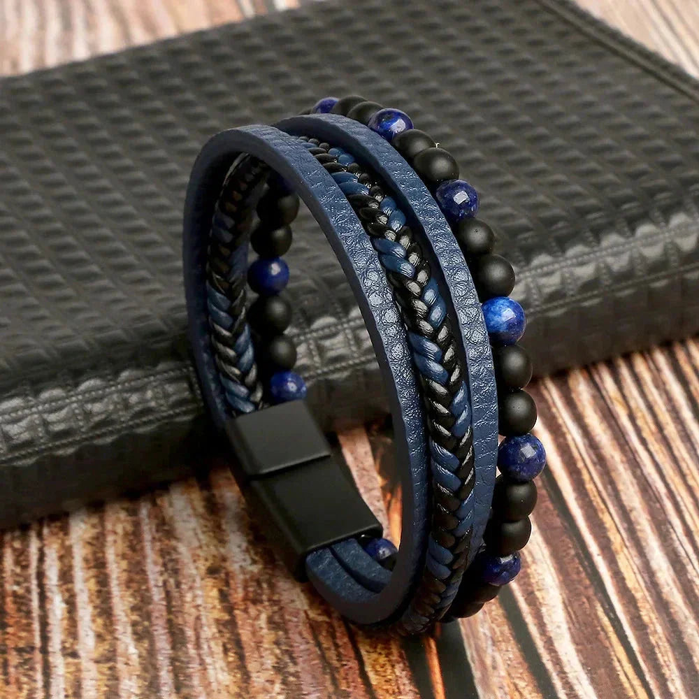 Pulseira Klaiven em Couro Sintético