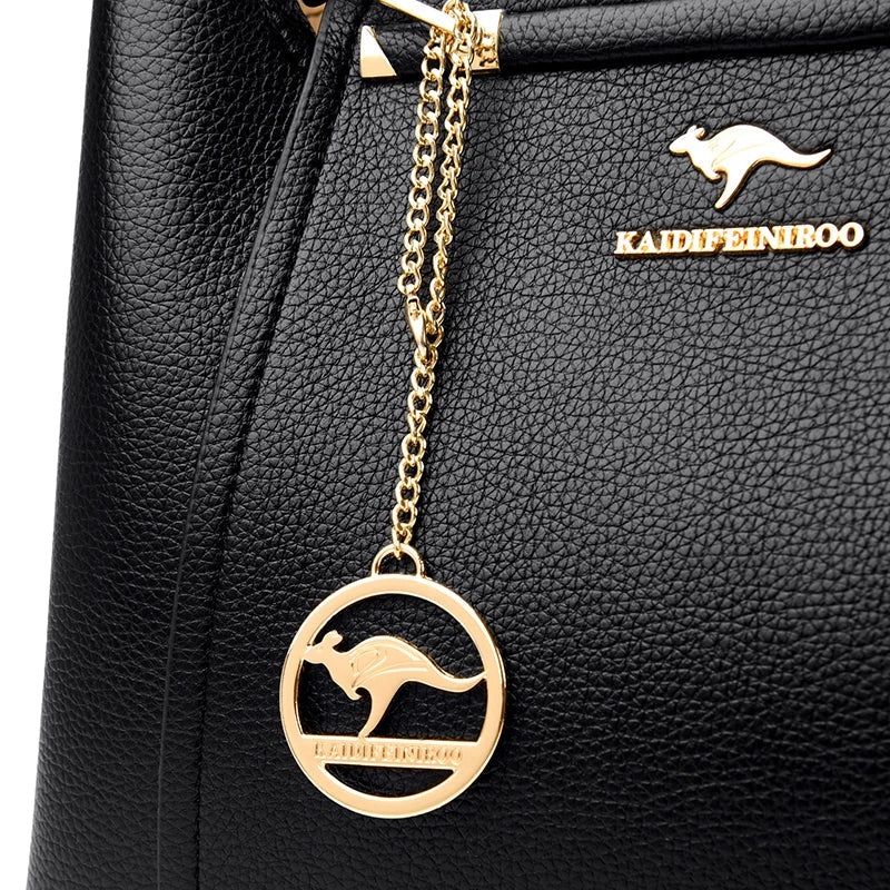 Luxurious Soft Leather Women's Shoulder and Crossbody Bag