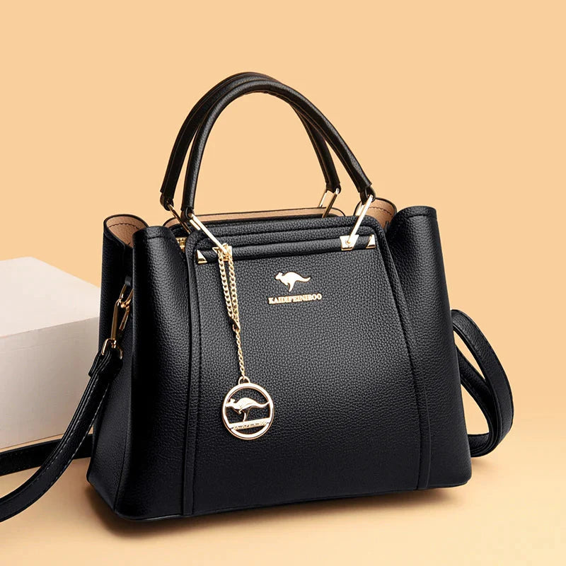 Luxurious Soft Leather Women's Shoulder and Crossbody Bag