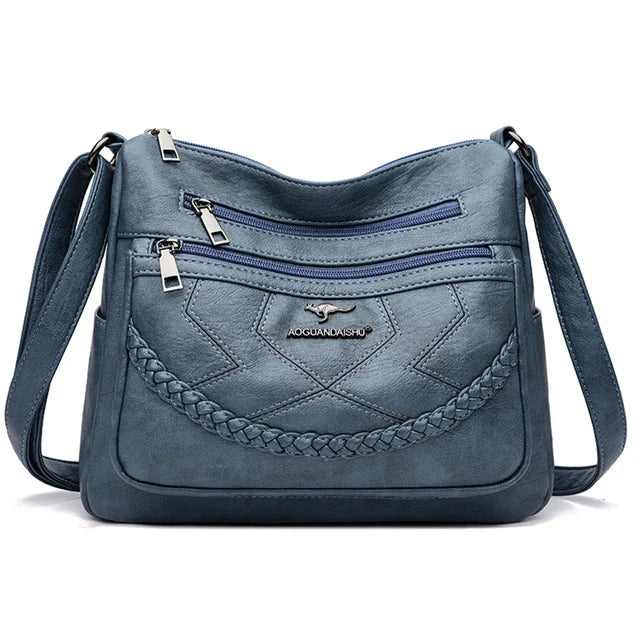 Luxury Soft Leather Crossbody Shoulder Bag