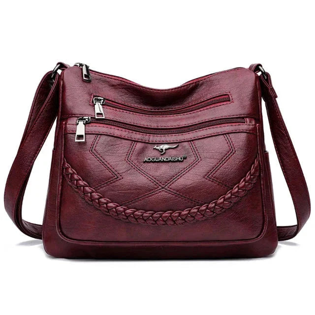 Luxury Soft Leather Crossbody Shoulder Bag