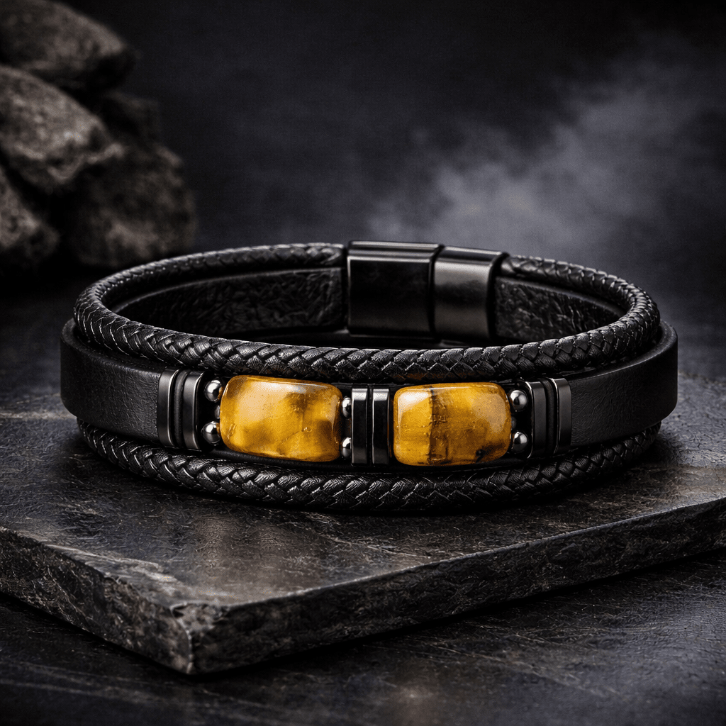 Pulseira Tenebra com Pedras Decorativas