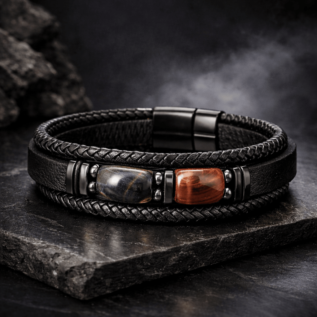 Pulseira Tenebra com Pedras Decorativas