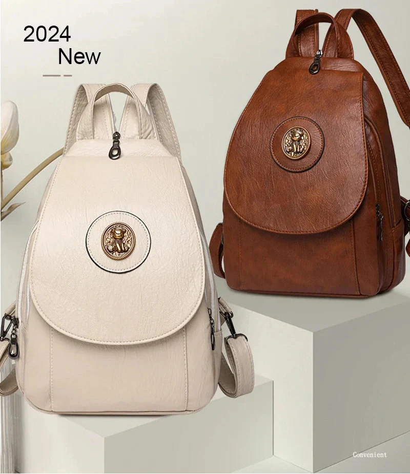 Mochila Feminina Versatta em Couro Sintético