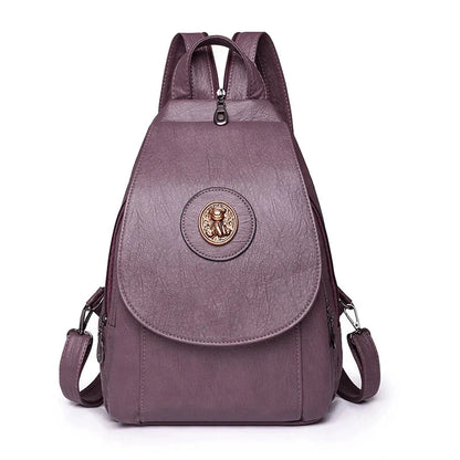 Mochila Feminina Versatta em Couro Sintético