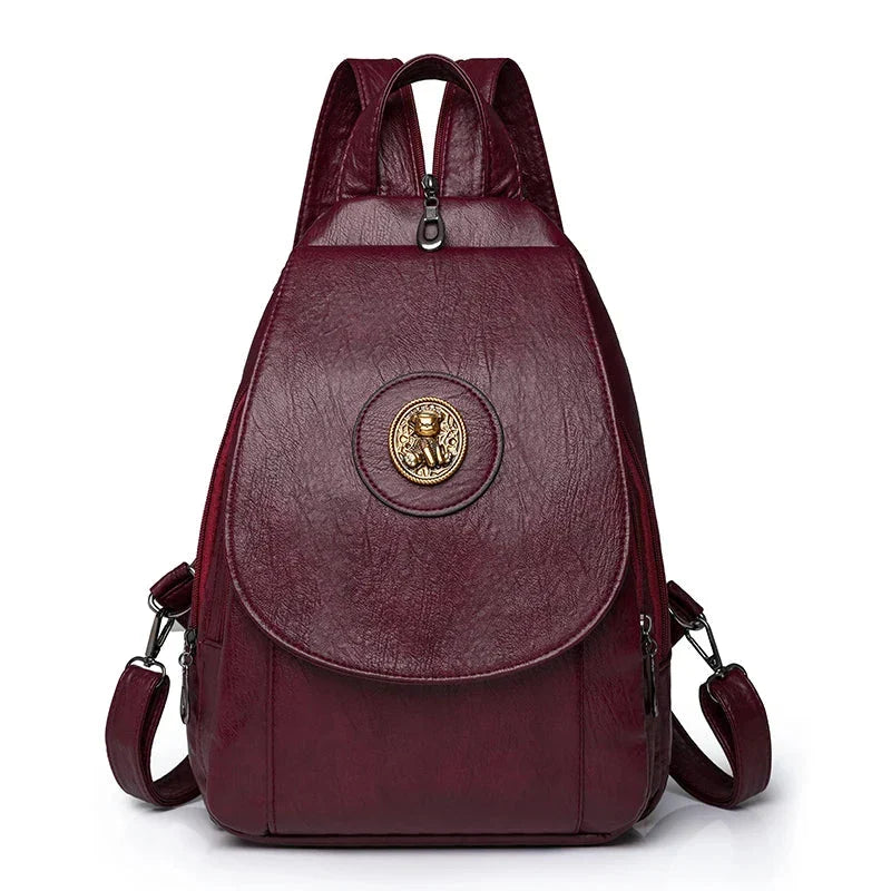 Mochila Feminina Versatta em Couro Sintético