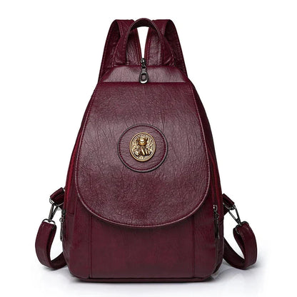 Mochila Feminina Versatta em Couro Sintético