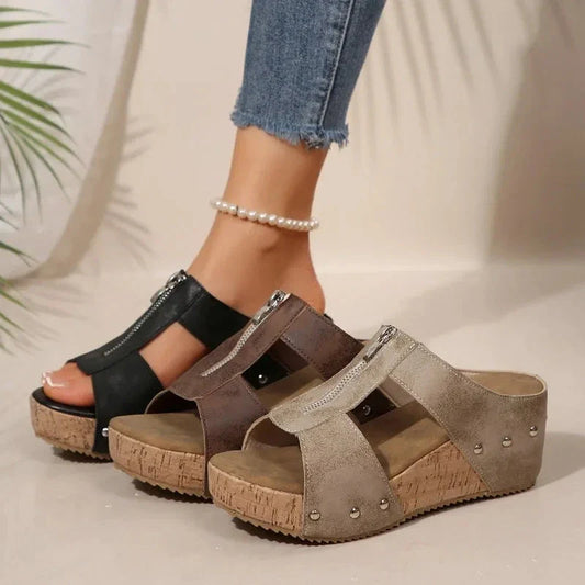 Lunelle - Wedge Slide Sandal